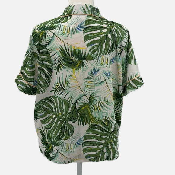 Tabitha Webb Sleep Wear Tropical Print Shorty Pajama Set - Size Medium - Picture 3 of 7